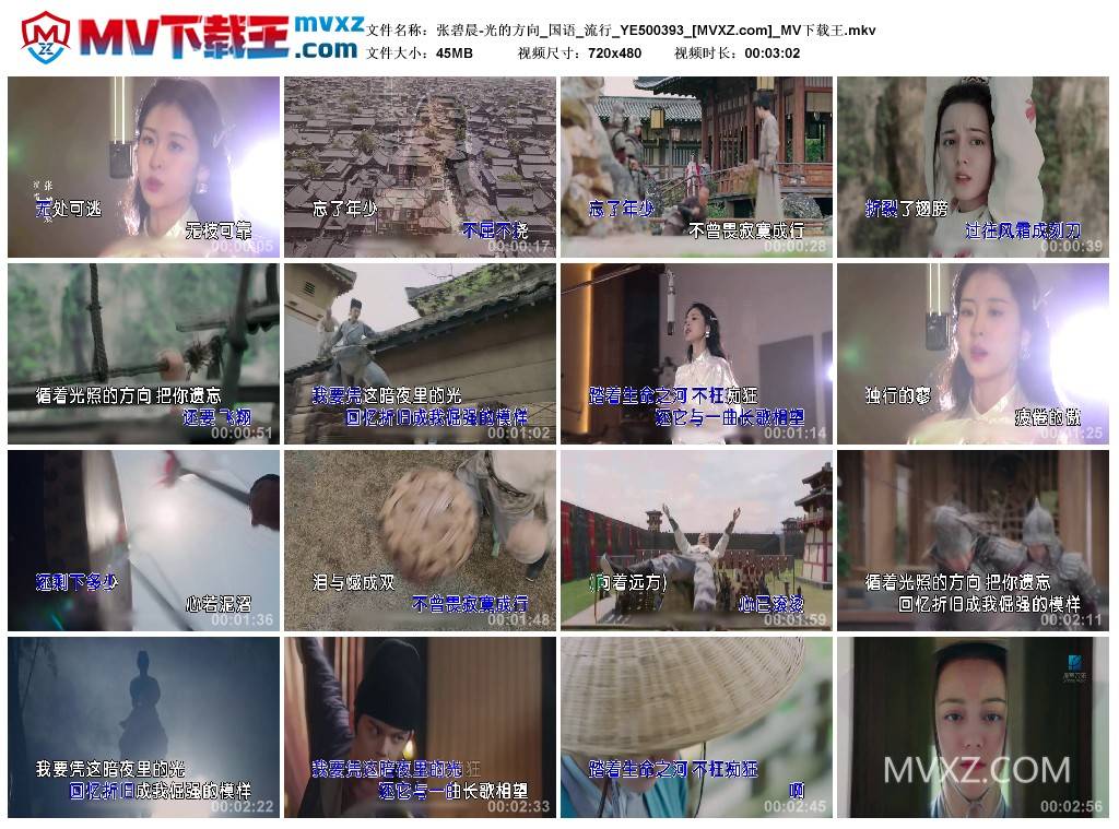 张碧晨-光的方向_国语_流行_YE500393